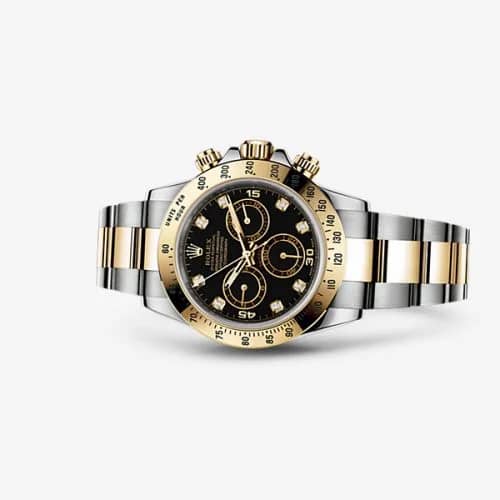 Rolex Daytona Rolesor Black Diamond 116523-0043