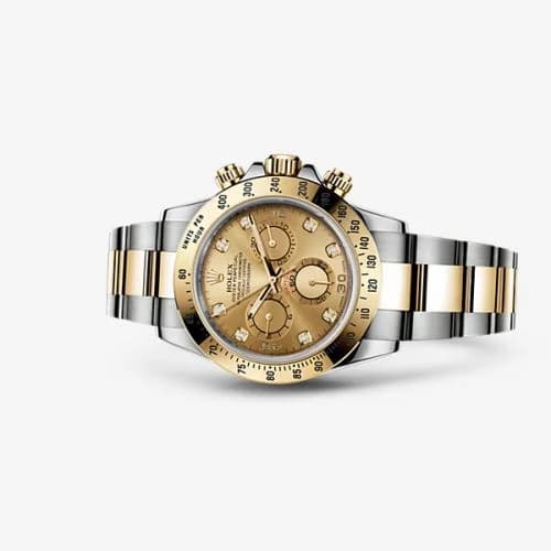 Rolex Cosmograph Daytona Rolesor / Champagne Diamond 116523-0055 — фото часов Rolex Cosmograph Daytona Rolesor / Champagne Diamond 116523-0055 — фото часов