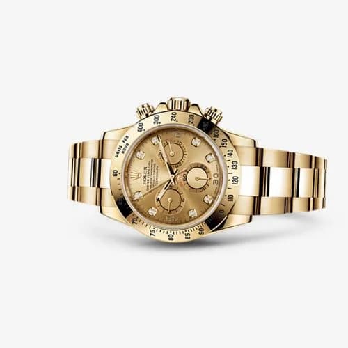 Rolex Daytona Yellow Gold Champagne Diamond 116528-0033 — фото часов Rolex Daytona Yellow Gold Champagne Diamond 116528-0033 — фото часов