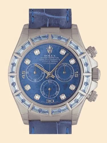 Rolex Daytona White Gold Blue Sapphire Strap Sodalite Diamond 116589saci-0003 — фото часов Rolex Daytona White Gold Blue Sapphire Strap Sodalite Diamond 116589saci-0003 — фото часов