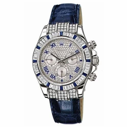 Rolex Daytona White Gold Diamond Sapphire Strap 11659912sa — фото часов Rolex Daytona White Gold Diamond Sapphire Strap 11659912sa — фото часов
