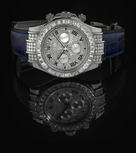 Rolex Daytona White Gold Diamond Strap Roman 116599tbr-0001 — фото часов Rolex Daytona White Gold Diamond Strap Roman 116599tbr-0001 — фото часов