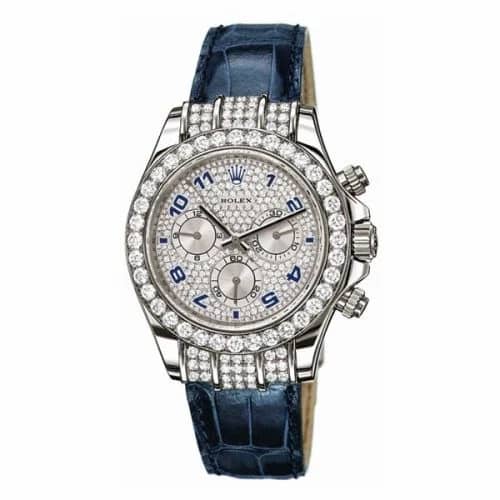 Rolex Daytona White Gold Diamond Strap Round 116599tbr-0002