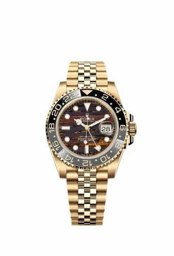 Rolex GMT-Master II Yellow Gold / GRNR / Tiger Iron / Jubilee 126718GRNR-0002 — фото часов Rolex GMT-Master II Yellow Gold / GRNR / Tiger Iron / Jubilee 126718GRNR-0002 — фото часов