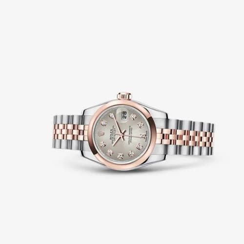 Rolex Lady-Datejust 26 Rolesor Everose Jubilee Silver Diamond 179161-0037 — фото часов Rolex Lady-Datejust 26 Rolesor Everose Jubilee Silver Diamond 179161-0037 — фото часов
