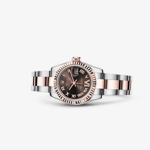 Rolex Lady-Datejust 26 Rolesor Everose Fluted Chocolate Oyster 179171-0076 — фото часов Rolex Lady-Datejust 26 Rolesor Everose Fluted Chocolate Oyster 179171-0076 — фото часов