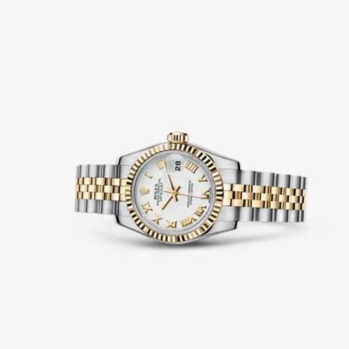 Rolex Lady-Datejust 26 Rolesor Fluted White Jubilee 179173-0182 — фото часов Rolex Lady-Datejust 26 Rolesor Fluted White Jubilee 179173-0182 — фото часов