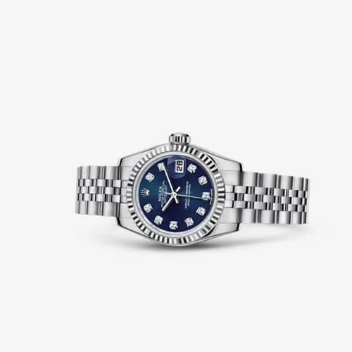 Rolex Lady-Datejust 26 Fluted Blue Diamonds Jubilee 179174-0011 — фото часов Rolex Lady-Datejust 26 Fluted Blue Diamonds Jubilee 179174-0011 — фото часов