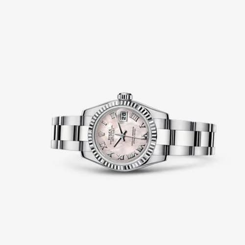 Rolex Lady-Datejust 26 Fluted Pink Mother-Of-Pearl Oyster 179174-0067 — фото часов Rolex Lady-Datejust 26 Fluted Pink Mother-Of-Pearl Oyster 179174-0067 — фото часов