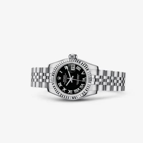 Rolex Lady-Datejust 26 Fluted Black Jubilee 179174-0096 — фото часов Rolex Lady-Datejust 26 Fluted Black Jubilee 179174-0096 — фото часов