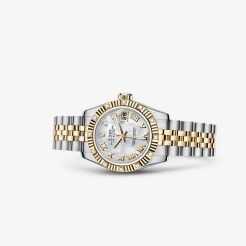Rolex Lady-Datejust 26 Rolesor Fluted Diamond Mother-of-Pearl 179313-0017 — фото часов Rolex Lady-Datejust 26 Rolesor Fluted Diamond Mother-of-Pearl 179313-0017 — фото часов