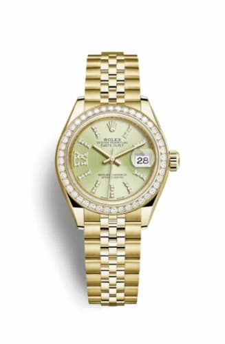 Rolex Lady-Datejust 28 Yellow Gold Diamond / Jubilee / Linden Diamonds 279138rbr-0004 — фото часов Rolex Lady-Datejust 28 Yellow Gold Diamond / Jubilee / Linden Diamonds 279138rbr-0004 — фото часов
