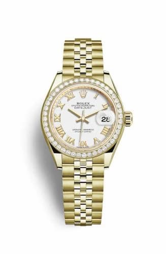 Rolex Lady-Datejust 28 Yellow Gold Diamond / President / White Roman 279138rbr-0032 — фото часов Rolex Lady-Datejust 28 Yellow Gold Diamond / President / White Roman 279138rbr-0032 — фото часов