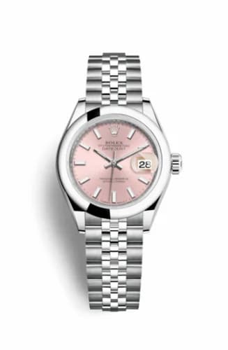 Rolex Lady-Datejust 28 Stainless Steel Domed / Jubilee / Pink 279160-0001 — фото часов Rolex Lady-Datejust 28 Stainless Steel Domed / Jubilee / Pink 279160-0001 — фото часов
