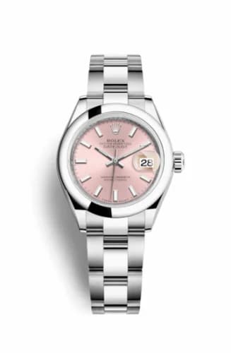Rolex Lady-Datejust 28 Stainless Steel Domed / Oyster / Pink 279160-0002 — фото часов Rolex Lady-Datejust 28 Stainless Steel Domed / Oyster / Pink 279160-0002 — фото часов