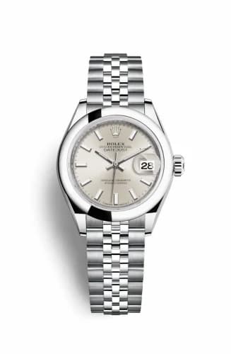 Rolex Lady-Datejust 28 Stainless Steel Domed / Silver / Jubilee 279160-0005 — фото часов Rolex Lady-Datejust 28 Stainless Steel Domed / Silver / Jubilee 279160-0005 — фото часов