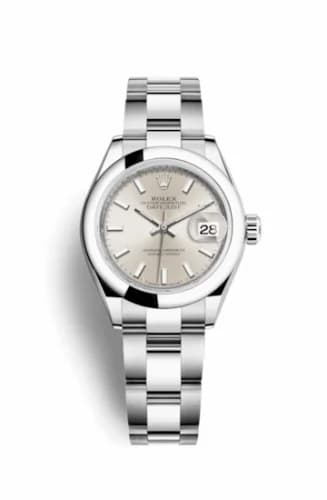 Rolex Lady-Datejust 28 Stainless Steel Domed / Oyster / Silver 279160-0006 — фото часов Rolex Lady-Datejust 28 Stainless Steel Domed / Oyster / Silver 279160-0006 — фото часов