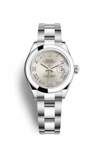 Rolex Lady-Datejust 28 Stainless Steel Domed / Oyster / Silver Roman 279160-0008 — фото часов Rolex Lady-Datejust 28 Stainless Steel Domed / Oyster / Silver Roman 279160-0008 — фото часов