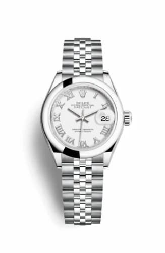 Rolex Lady-Datejust 28 Stainless Steel Domed / Jubilee / White Roman 279160-0015 — фото часов Rolex Lady-Datejust 28 Stainless Steel Domed / Jubilee / White Roman 279160-0015 — фото часов