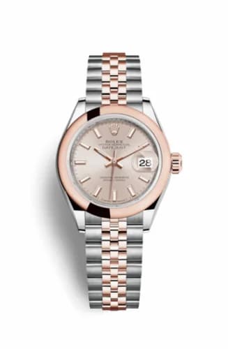 Rolex Lady-Datejust 28 Rolesor Rose Domed / Jubilee / Sundust 279161-0001 — фото часов Rolex Lady-Datejust 28 Rolesor Rose Domed / Jubilee / Sundust 279161-0001 — фото часов
