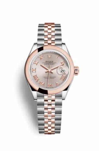 Rolex Lady-Datejust 28 Rolesor Rose Domed / Jubilee / Sundust Roman 279161-0005 — фото часов Rolex Lady-Datejust 28 Rolesor Rose Domed / Jubilee / Sundust Roman 279161-0005 — фото часов