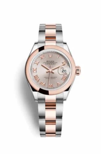 Rolex Lady-Datejust 28 Rolesor Rose Domed / Oyster / Sundust Roman 279161-0006 — фото часов Rolex Lady-Datejust 28 Rolesor Rose Domed / Oyster / Sundust Roman 279161-0006 — фото часов