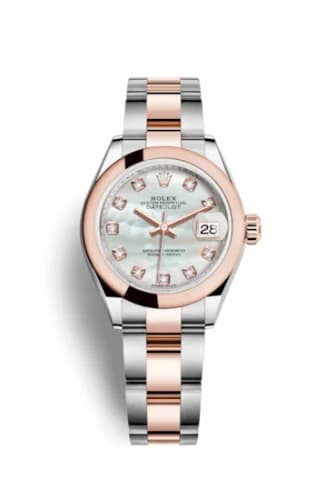 Rolex Lady-Datejust 28 Rolesor Rose Domed / Oyster / MOP 279161-0014 — фото часов Rolex Lady-Datejust 28 Rolesor Rose Domed / Oyster / MOP 279161-0014 — фото часов