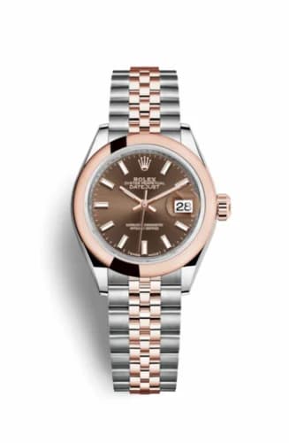 Rolex Lady-Datejust 28 Rolesor Rose Domed / Jubilee / Chocolate 279161-0017 — фото часов Rolex Lady-Datejust 28 Rolesor Rose Domed / Jubilee / Chocolate 279161-0017 — фото часов