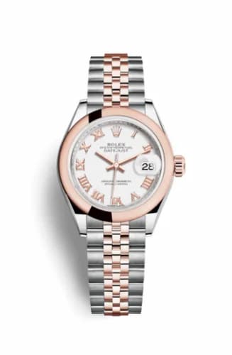 Rolex Lady-Datejust 28 Rolesor Rose Domed / Jubilee / White Roman 279161-0021 — фото часов Rolex Lady-Datejust 28 Rolesor Rose Domed / Jubilee / White Roman 279161-0021 — фото часов