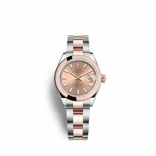 Rolex Lady-Datejust 28 Stainless Steel / Rose Gold / Domed / Rose / Oyster 279161-0024 — фото часов Rolex Lady-Datejust 28 Stainless Steel / Rose Gold / Domed / Rose / Oyster 279161-0024 — фото часов