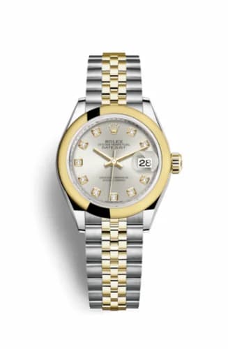 Rolex Lady-Datejust 28 Rolesor Yellow Domed / Jubilee / Silver Diamond 279163-0007 — фото часов Rolex Lady-Datejust 28 Rolesor Yellow Domed / Jubilee / Silver Diamond 279163-0007 — фото часов