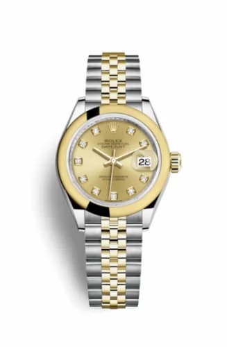 Rolex Lady-Datejust 28 Rolesor Yellow Domed / Jubilee / Champagne Diamond 279163-0011 — фото часов Rolex Lady-Datejust 28 Rolesor Yellow Domed / Jubilee / Champagne Diamond 279163-0011 — фото часов