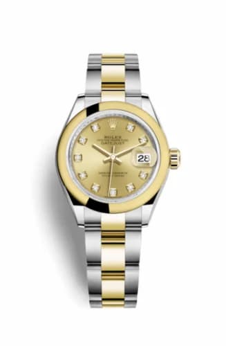 Rolex Lady-Datejust 28 Rolesor Yellow Domed / Oyster / Champagne Diamond 279163-0012 — фото часов Rolex Lady-Datejust 28 Rolesor Yellow Domed / Oyster / Champagne Diamond 279163-0012 — фото часов