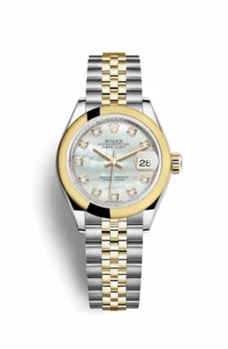 Rolex Lady-Datejust 28 Rolesor Yellow Domed / Jubilee / MOP 279163-0013 — фото часов Rolex Lady-Datejust 28 Rolesor Yellow Domed / Jubilee / MOP 279163-0013 — фото часов
