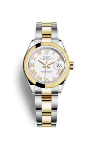 Rolex Lady-Datejust 28 Rolesor Yellow Domed / Oyster / White Roman 279163-0024 — фото часов Rolex Lady-Datejust 28 Rolesor Yellow Domed / Oyster / White Roman 279163-0024 — фото часов
