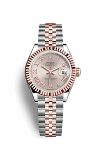 Rolex Lady-Datejust 28 Rolesor Rose Fluted / Jubilee / Sundust Roman 279171-0005 — фото часов Rolex Lady-Datejust 28 Rolesor Rose Fluted / Jubilee / Sundust Roman 279171-0005 — фото часов