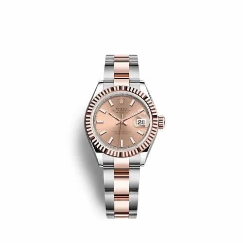 Rolex Lady-Datejust 28 Stainless Steel / Rose Gold / Fluted / Rose / Oyster 279171-0024 — фото часов Rolex Lady-Datejust 28 Stainless Steel / Rose Gold / Fluted / Rose / Oyster 279171-0024 — фото часов