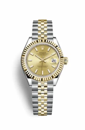 Rolex Lady-Datejust 28 Rolesor Yellow Fluted / Jubilee / Champagne 279173-0001 — фото часов Rolex Lady-Datejust 28 Rolesor Yellow Fluted / Jubilee / Champagne 279173-0001 — фото часов