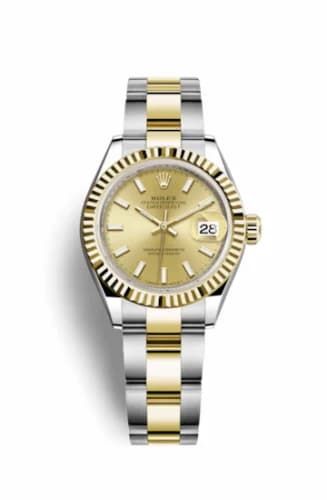Rolex Lady-Datejust 28 Rolesor Yellow Fluted / Oyster / Champagne 279173-0002 — фото часов Rolex Lady-Datejust 28 Rolesor Yellow Fluted / Oyster / Champagne 279173-0002 — фото часов