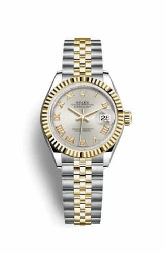 Rolex Lady-Datejust 28 Rolesor Yellow Fluted / Jubilee / Silver Roman 279173-0005 — фото часов Rolex Lady-Datejust 28 Rolesor Yellow Fluted / Jubilee / Silver Roman 279173-0005 — фото часов