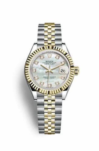 Rolex Lady-Datejust 28 Rolesor Yellow Fluted / Jubilee / MOP 279173-0013 — фото часов Rolex Lady-Datejust 28 Rolesor Yellow Fluted / Jubilee / MOP 279173-0013 — фото часов