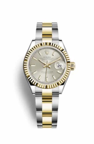 Rolex Lady-Datejust 28 Rolesor Yellow Fluted / Oyster / Silver 279173-0020 — фото часов Rolex Lady-Datejust 28 Rolesor Yellow Fluted / Oyster / Silver 279173-0020 — фото часов