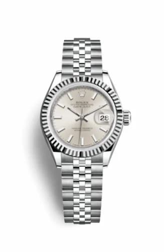 Rolex Lady-Datejust 28 Stainless Steel Fluted / Silver / Jubilee 279174-0005 — фото часов Rolex Lady-Datejust 28 Stainless Steel Fluted / Silver / Jubilee 279174-0005 — фото часов