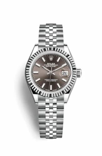 Rolex Lady-Datejust 28 Stainless Steel Fluted / Grey / Jubilee 279174-0011 — фото часов Rolex Lady-Datejust 28 Stainless Steel Fluted / Grey / Jubilee 279174-0011 — фото часов