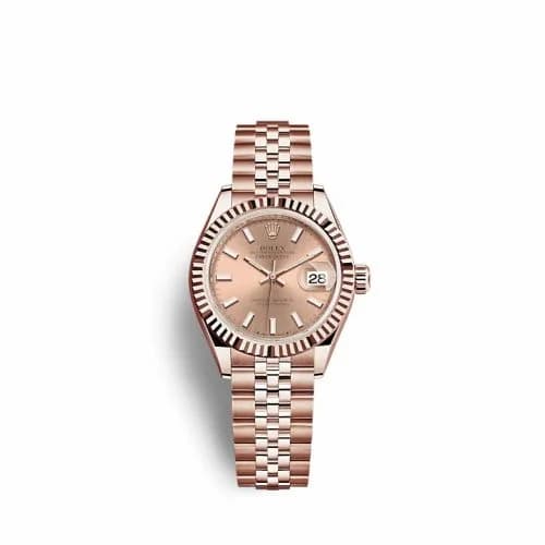 Rolex Lady-Datejust 28 Rose Gold / Fluted / Rose / Jubilee 279175-0026 — фото часов Rolex Lady-Datejust 28 Rose Gold / Fluted / Rose / Jubilee 279175-0026 — фото часов