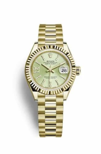 Rolex Lady-Datejust 28 Yellow Gold Fluted / President / Champagne Diamond 279178-0007 — фото часов Rolex Lady-Datejust 28 Yellow Gold Fluted / President / Champagne Diamond 279178-0007 — фото часов