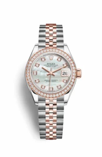 Rolex Lady-Datejust 28 Rolesor Rose Diamond / Jubilee / MOP 279381rbr-0013 — фото часов Rolex Lady-Datejust 28 Rolesor Rose Diamond / Jubilee / MOP 279381rbr-0013 — фото часов