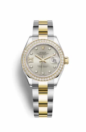 Rolex Lady-Datejust 28 Rolesor Yellow Diamond / Oyster / Silver Diamond 279383rbr-0004 — фото часов Rolex Lady-Datejust 28 Rolesor Yellow Diamond / Oyster / Silver Diamond 279383rbr-0004 — фото часов