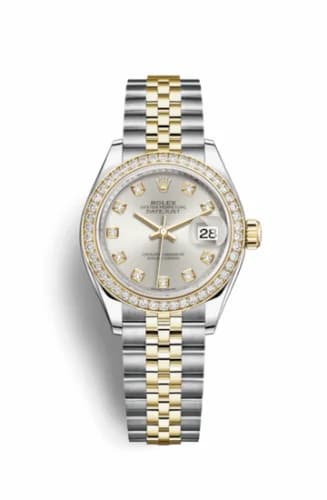 Rolex Lady-Datejust 28 Rolesor Yellow Diamond / Jubilee / Silver Diamond 279383rbr-0007 — фото часов Rolex Lady-Datejust 28 Rolesor Yellow Diamond / Jubilee / Silver Diamond 279383rbr-0007 — фото часов