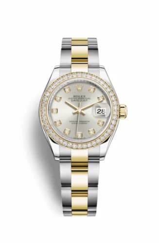Rolex Lady-Datejust 28 Rolesor Yellow Diamond / Oyster / Silver Diamond 279383rbr-0008 — фото часов Rolex Lady-Datejust 28 Rolesor Yellow Diamond / Oyster / Silver Diamond 279383rbr-0008 — фото часов